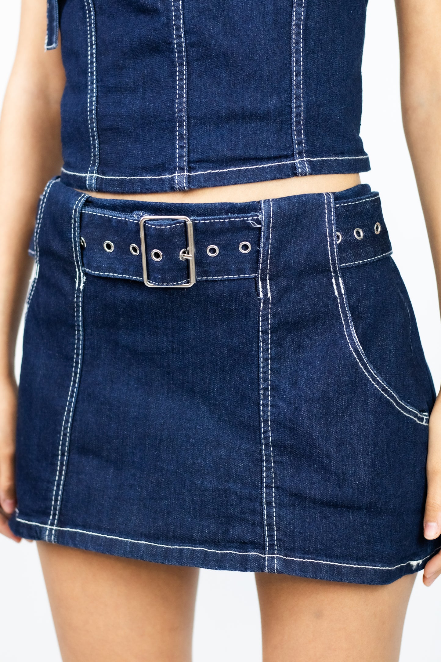 DARK DENIM SKIRT