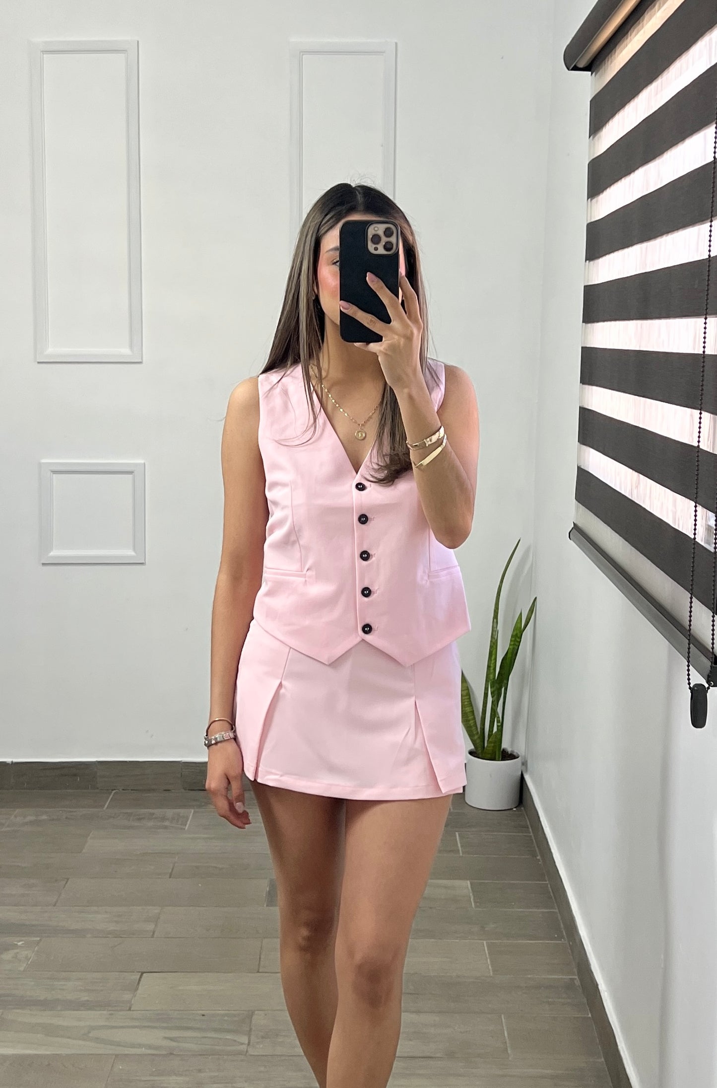 FALDA SHORT SOFT PINK