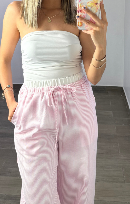 PANTALON RAYAS PINK