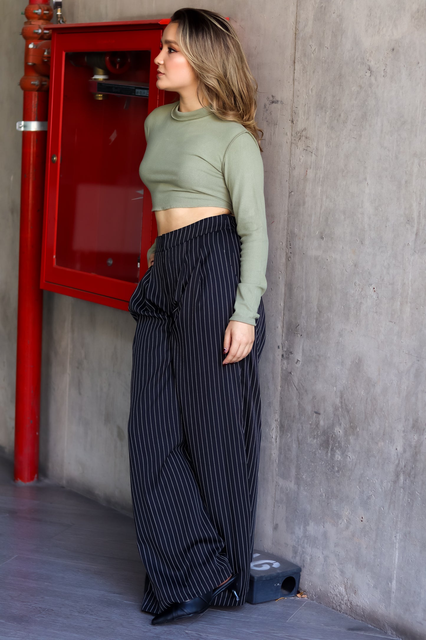 NOIR WIDE LEG PANTS