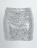 FALDA SEQUIN SILVER