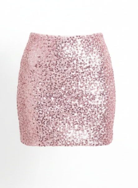 FALDA SEQUIN PINK