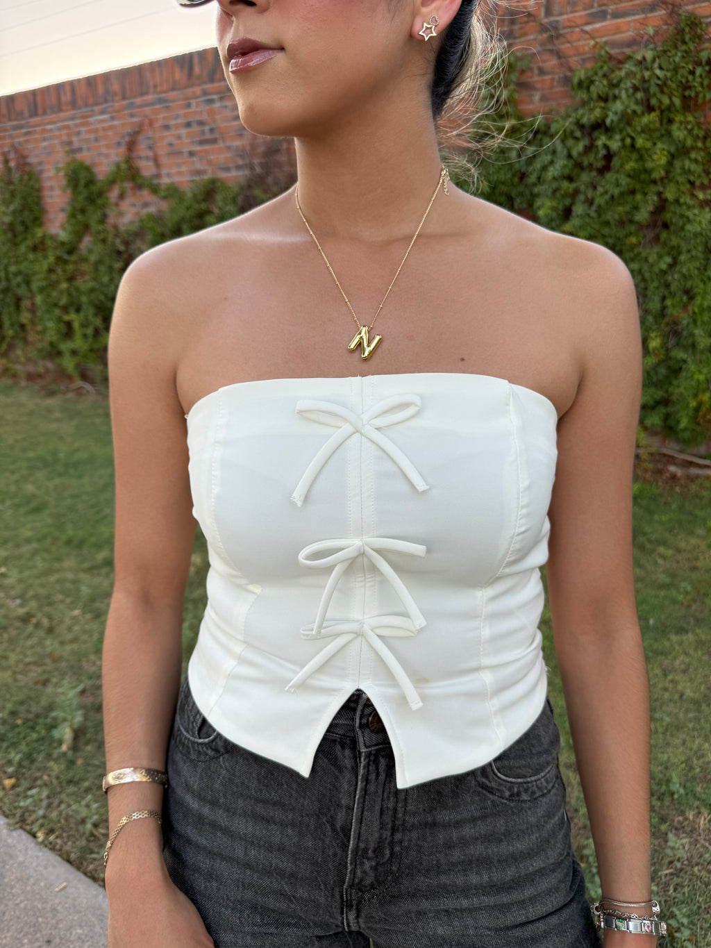 TOP BLANCO STRAPLESS