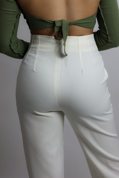 PANTALÓN PLISADO IVORY