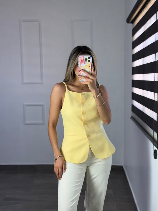 BLUSA AMARILLA TIRANTE