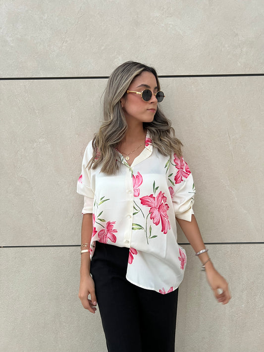 CAMISOLA ROSE FLORAL