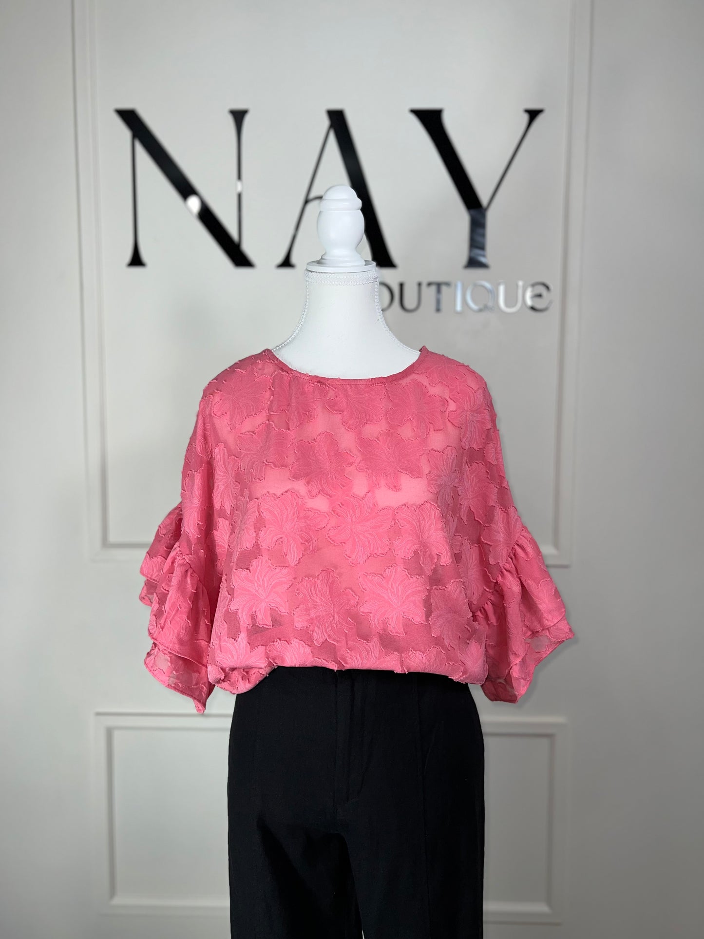 BLUSA PINK FLOWER