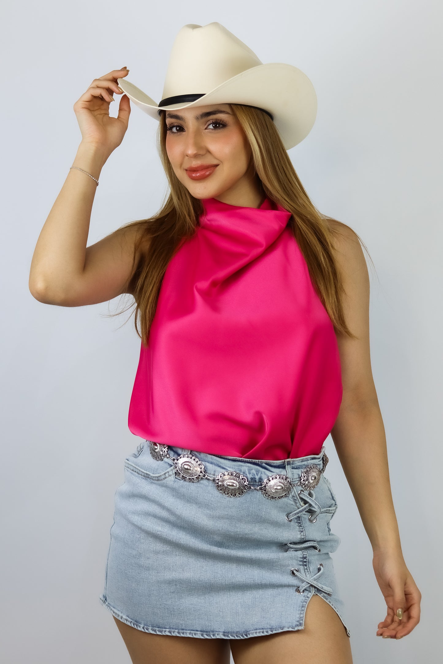 FALDA CORDÓN DENIM
