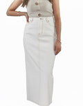 FALDA WHITE DENIM