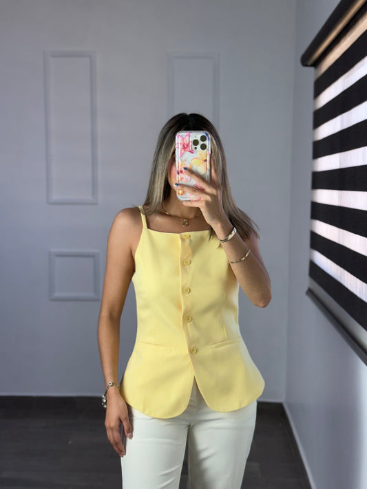 BLUSA AMARILLA TIRANTE