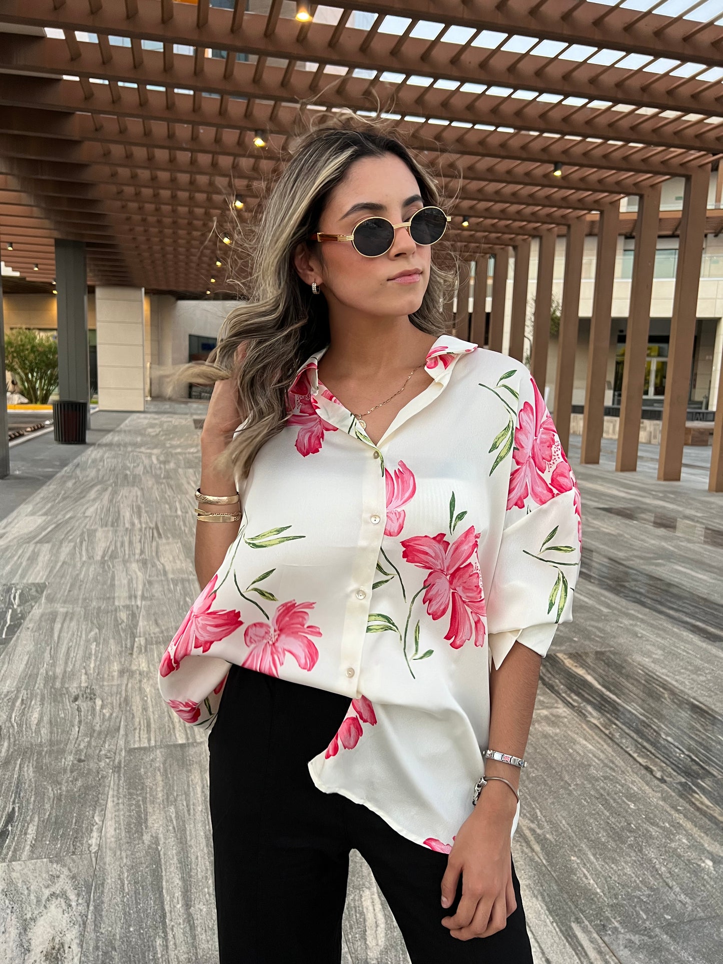 CAMISOLA ROSE FLORAL