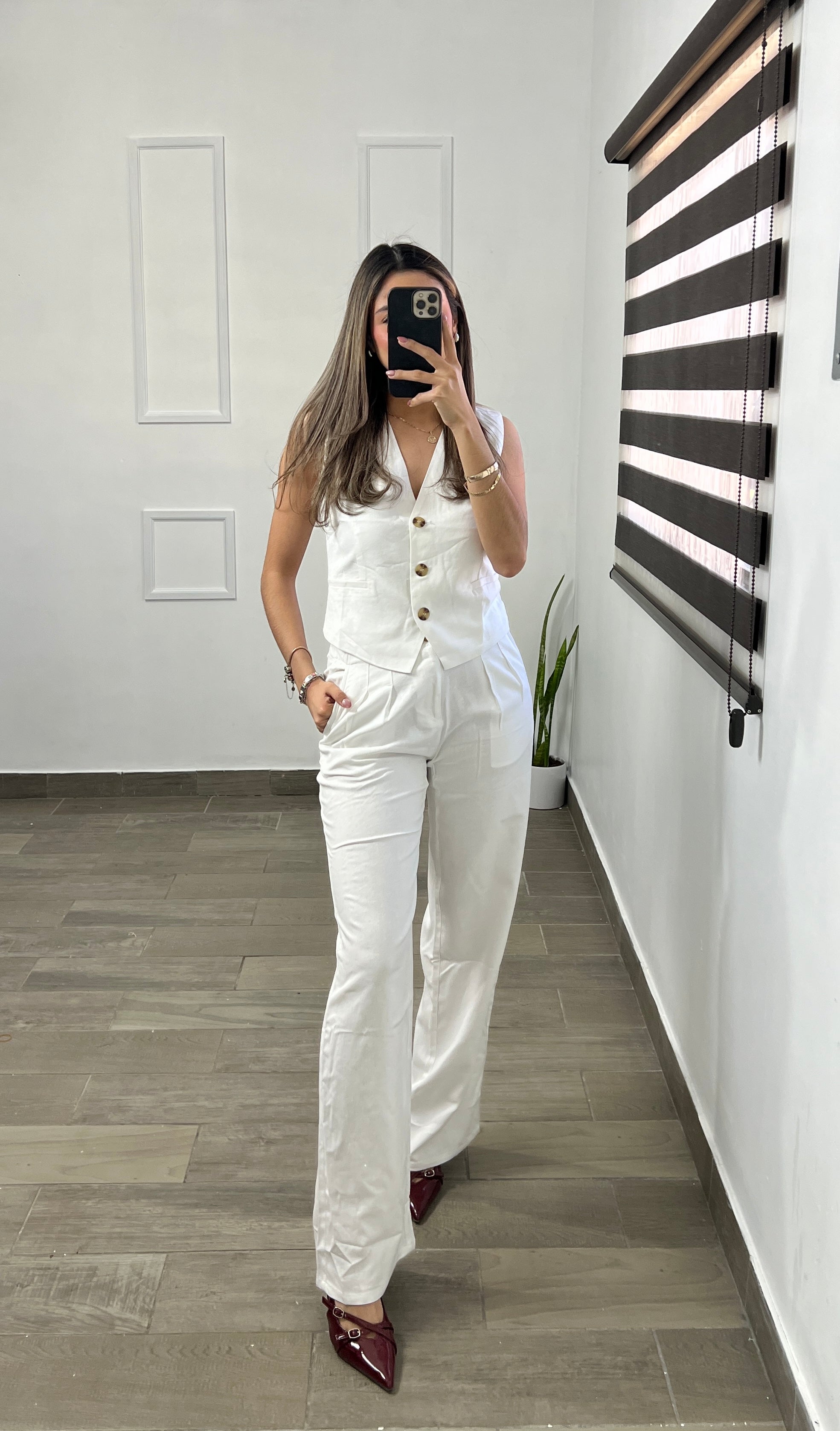 PANTALON WIDE WHITE