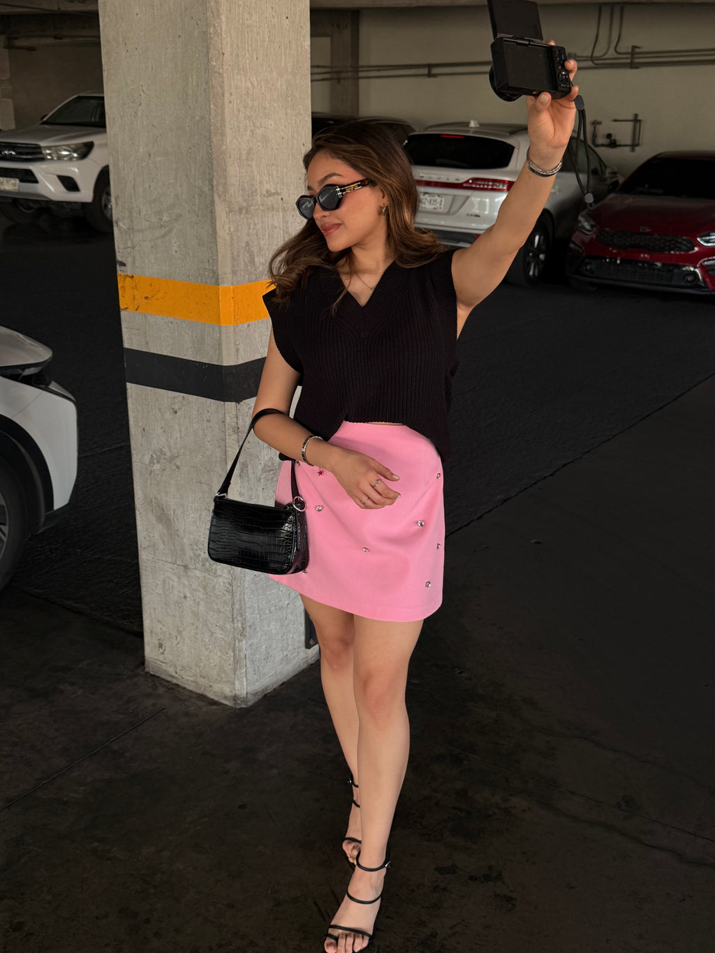 FALDA ROSA DIAMOND HEART