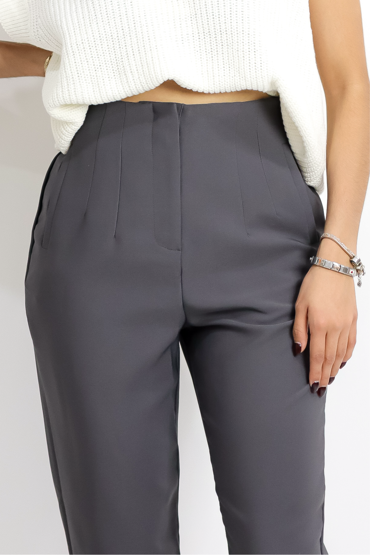 PANTALON PLISADO CHARCOAL