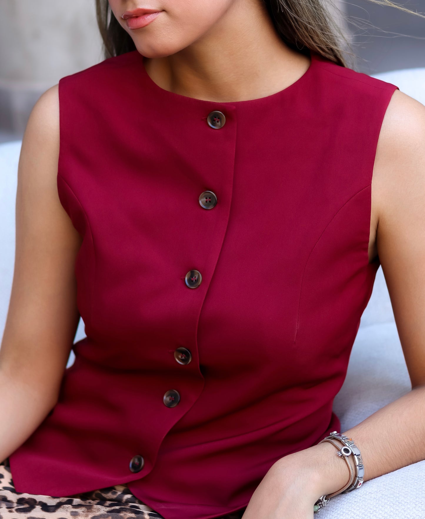 BURGUNDY CHIC VEST