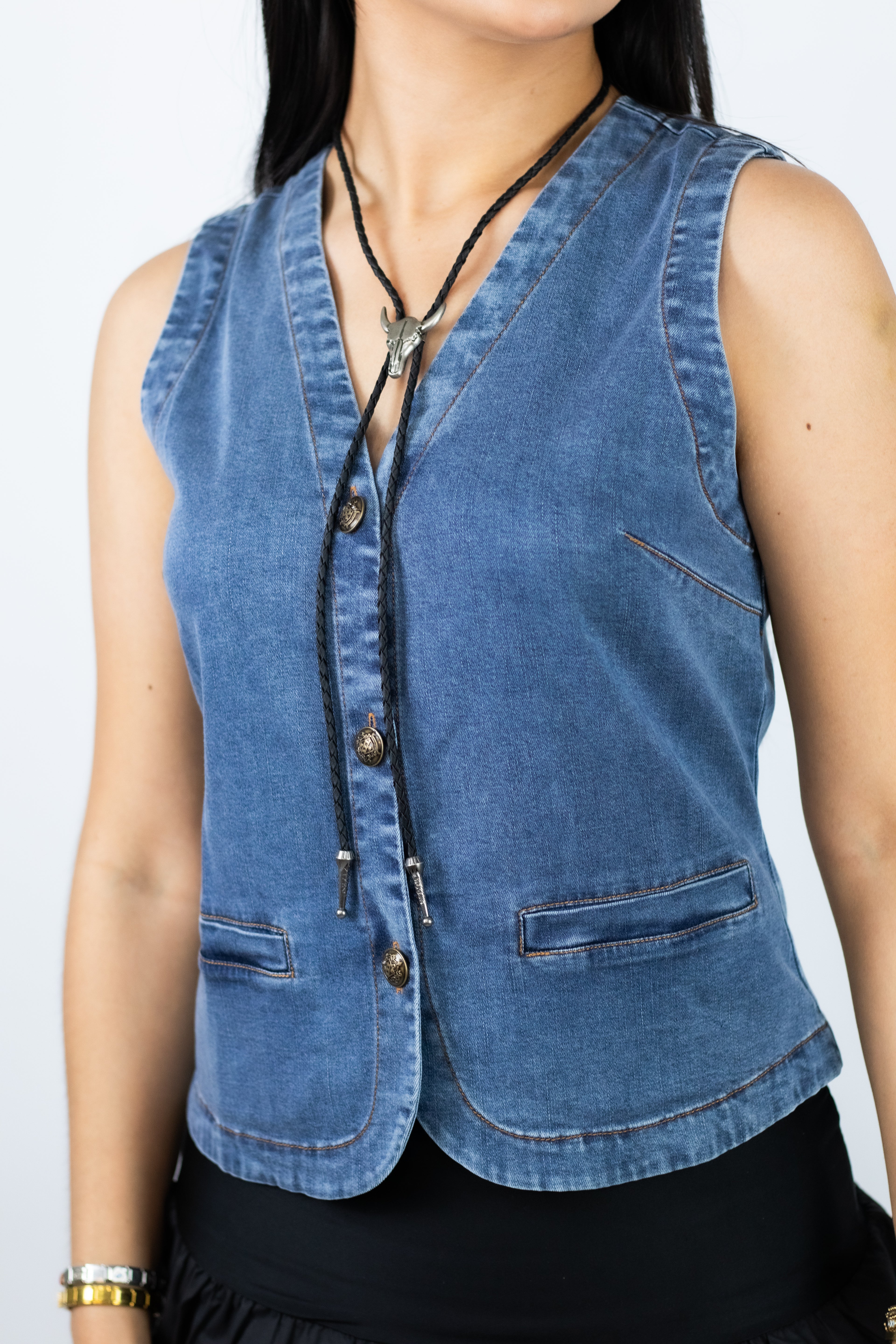 CHALECO DARK DENIM