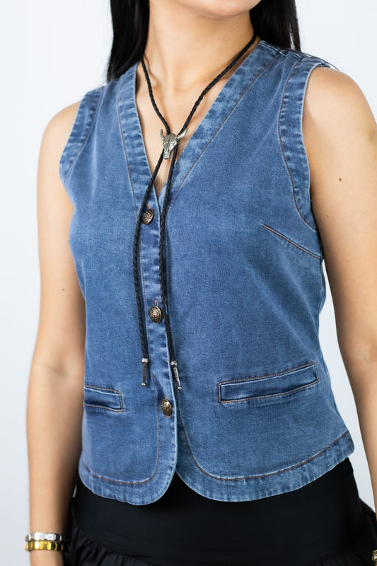 CHALECO DARK DENIM