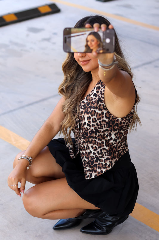 ANIMAL PRINT VEST