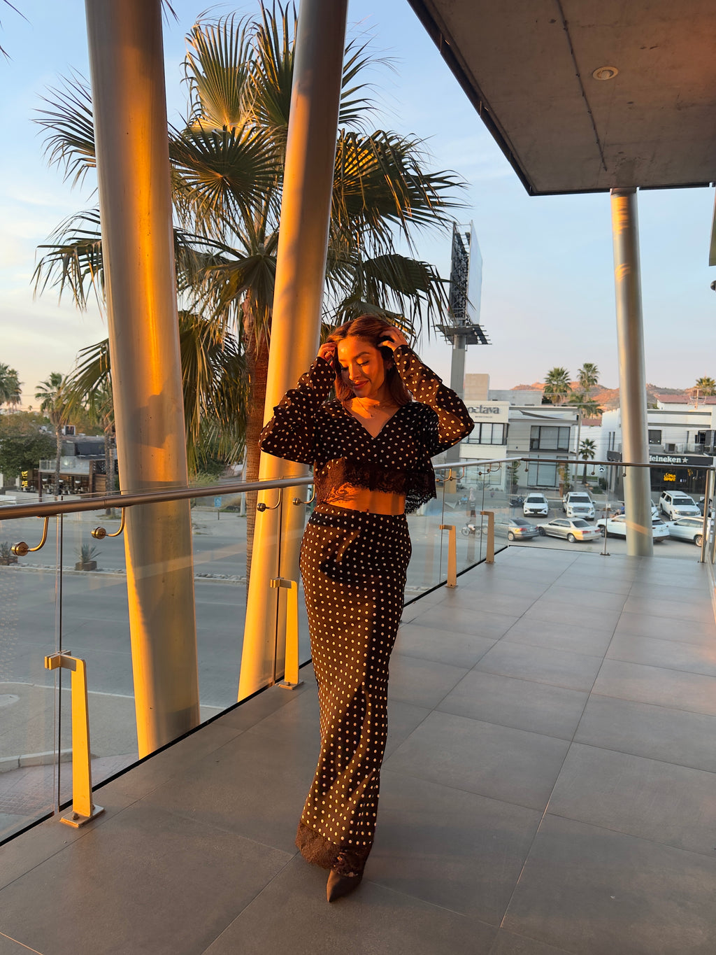 CONJUNTO POLKA DOTS BLACK