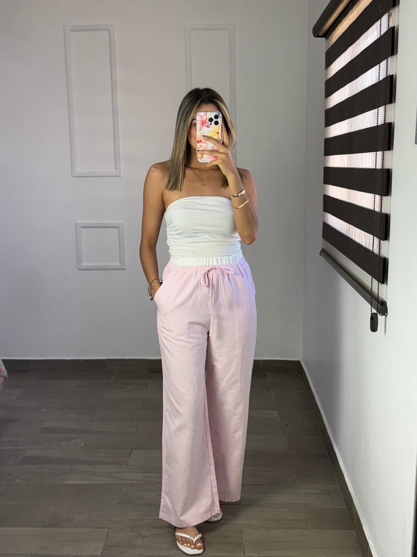 PANTALON RAYAS PINK