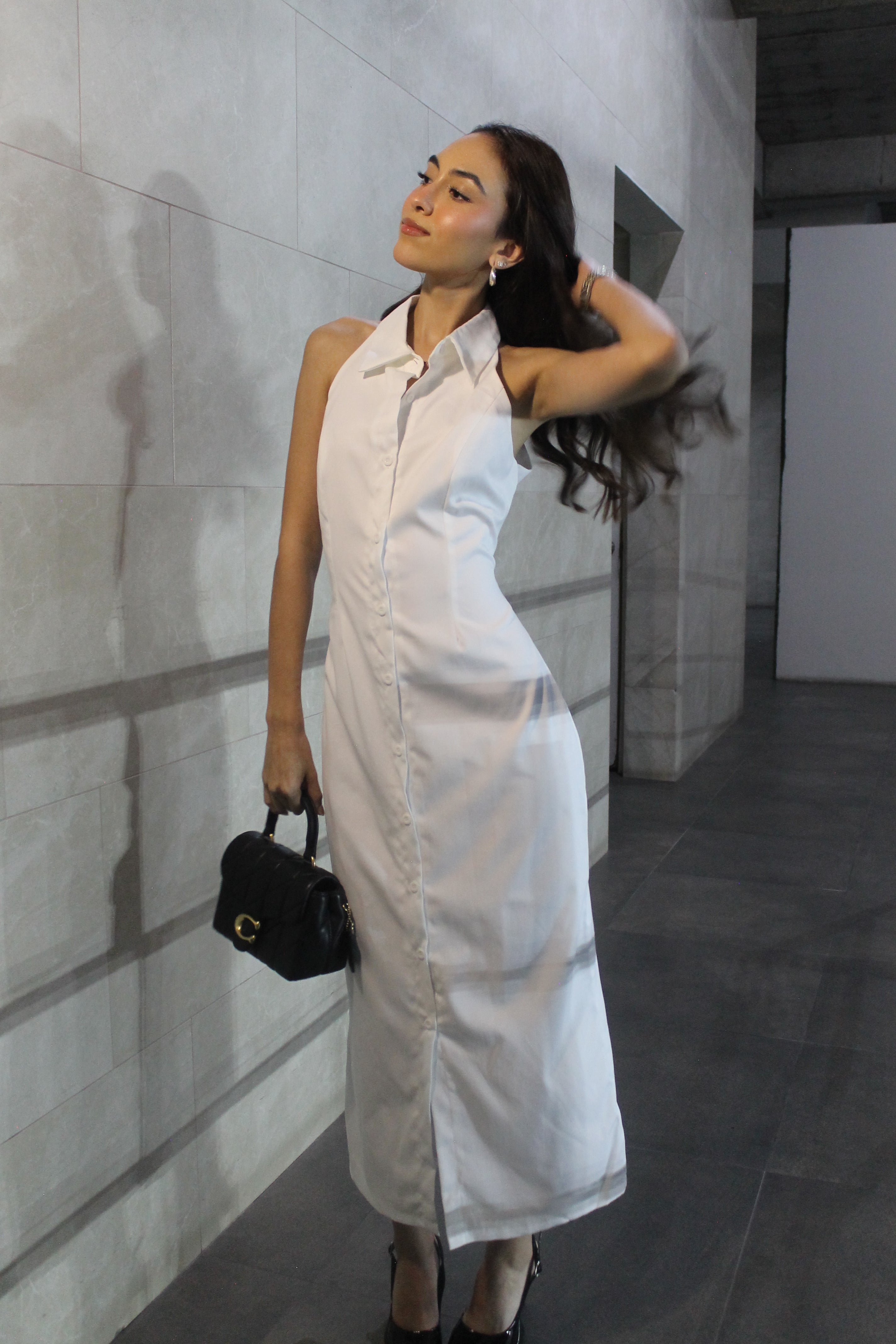 VESTIDO BLANCO HALTER