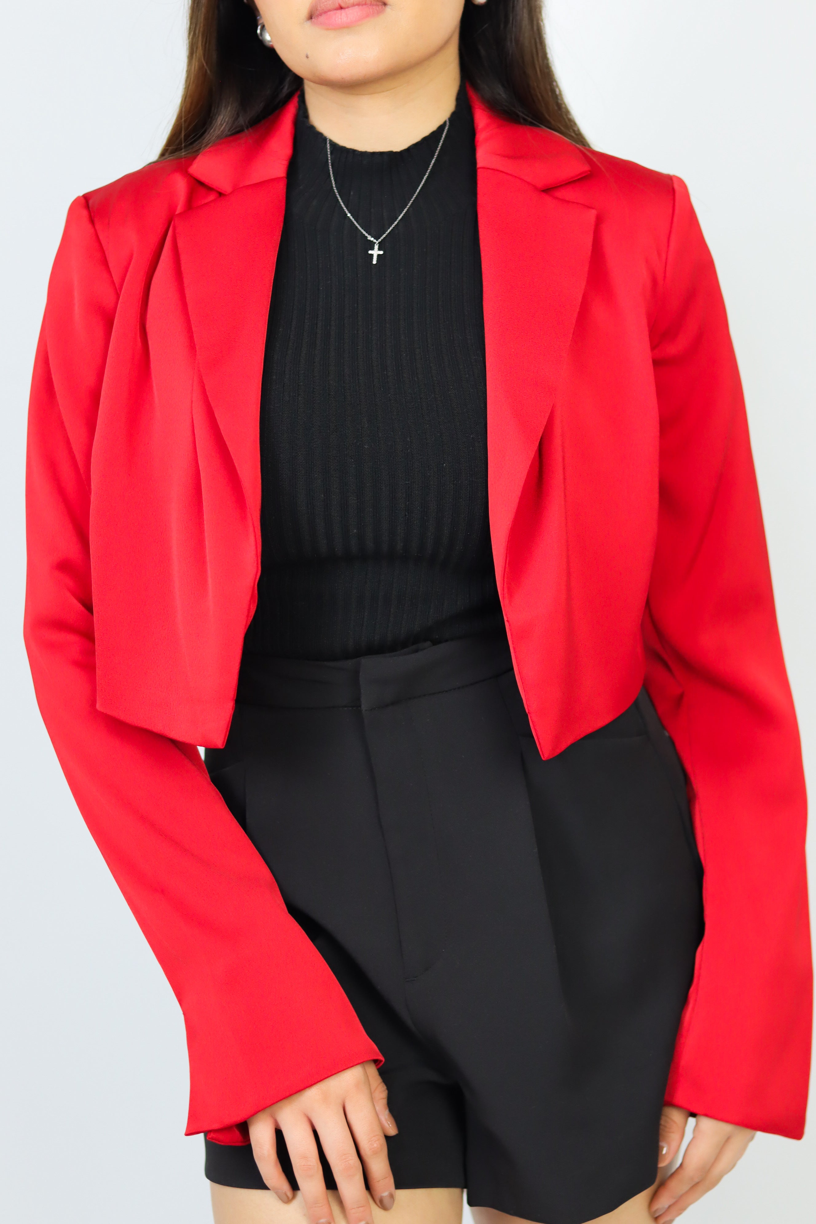 BLAZER CROPPED ROJO