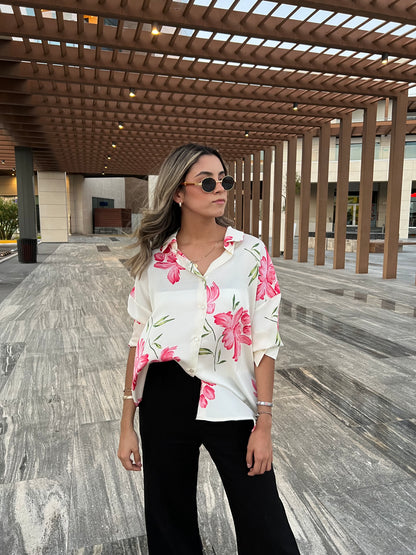 CAMISOLA ROSE FLORAL