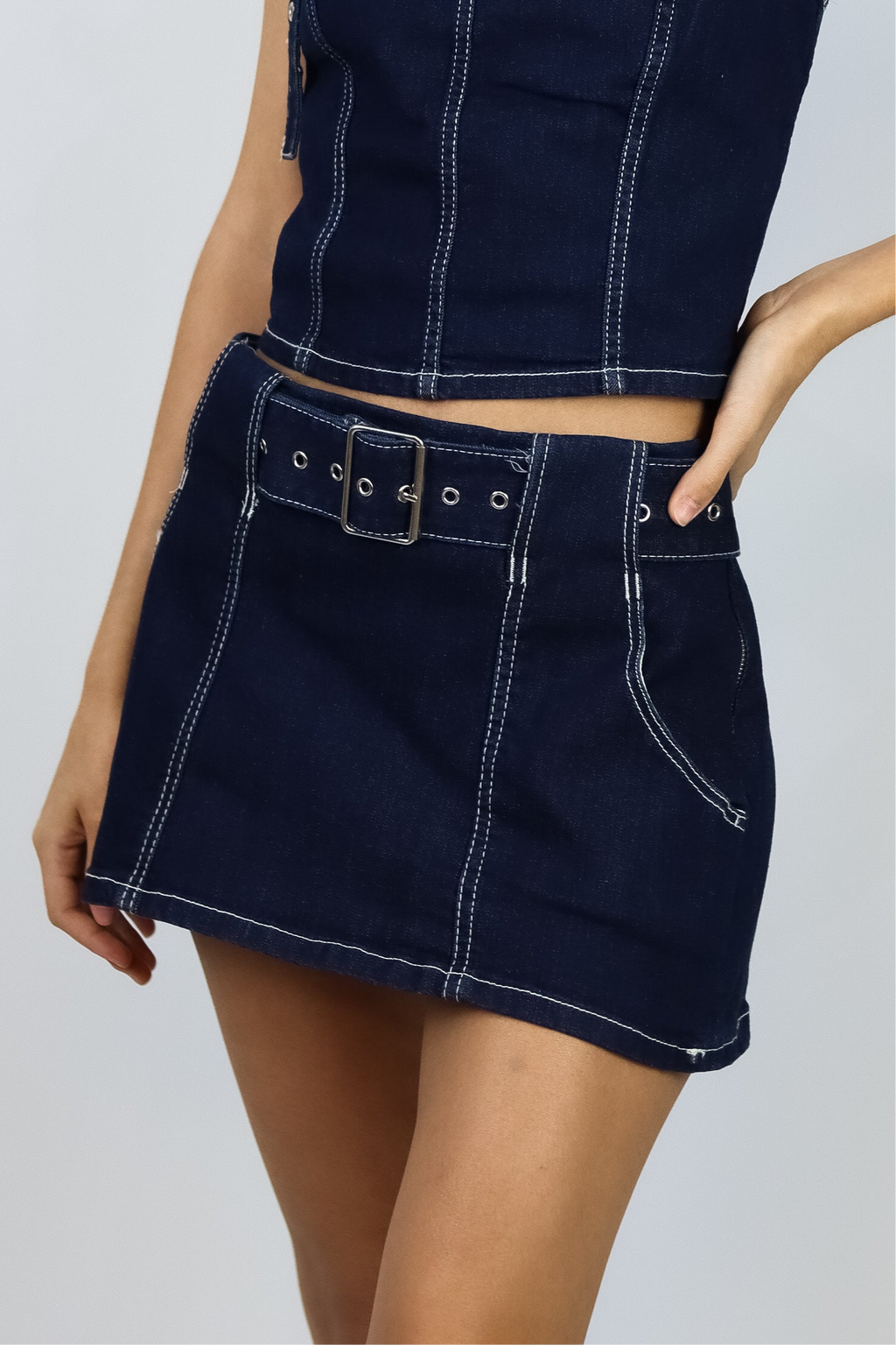 DARK DENIM SKIRT