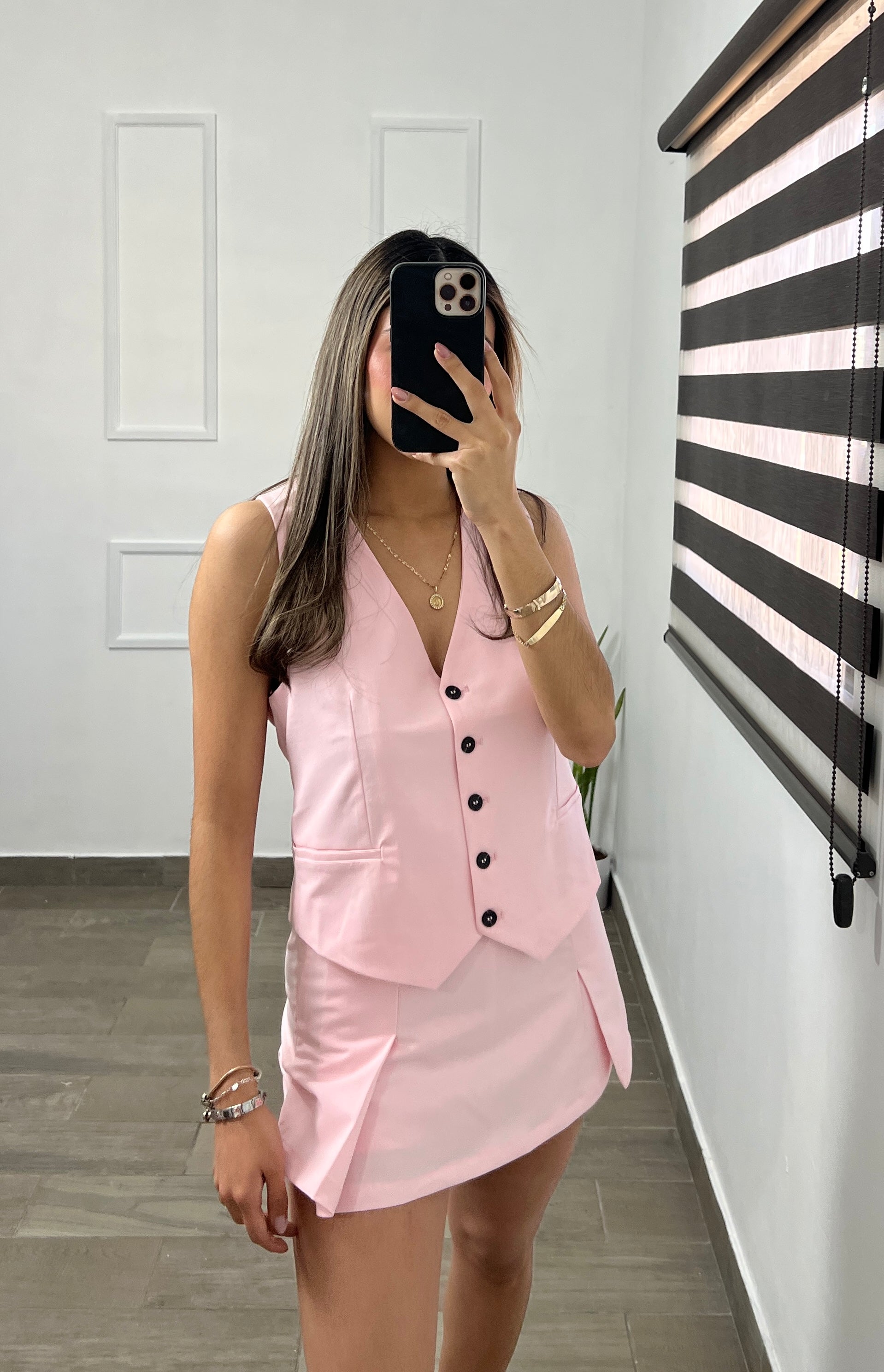 FALDA SHORT SOFT PINK