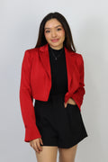 BLAZER CROPPED ROJO