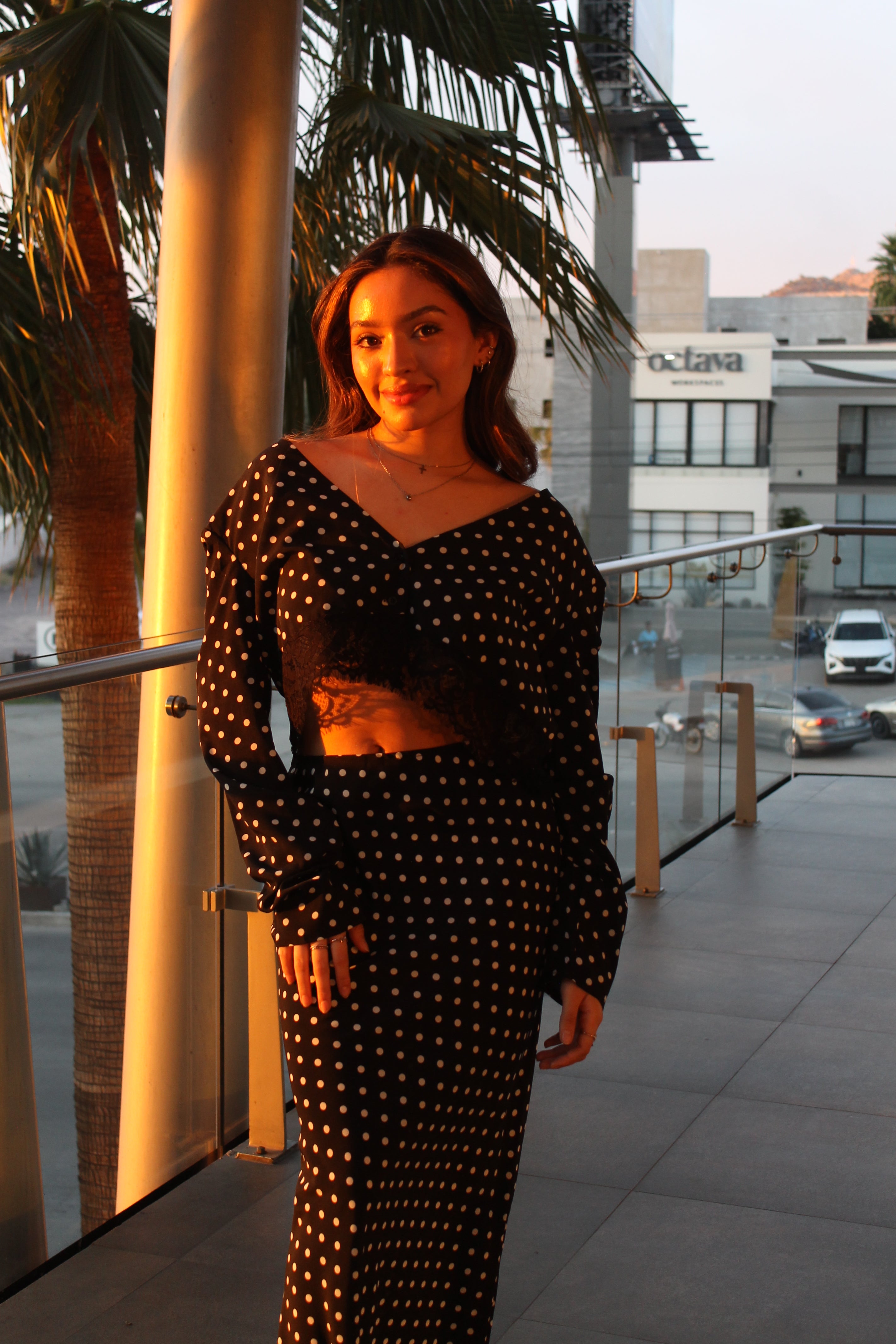 CONJUNTO POLKA DOTS BLACK