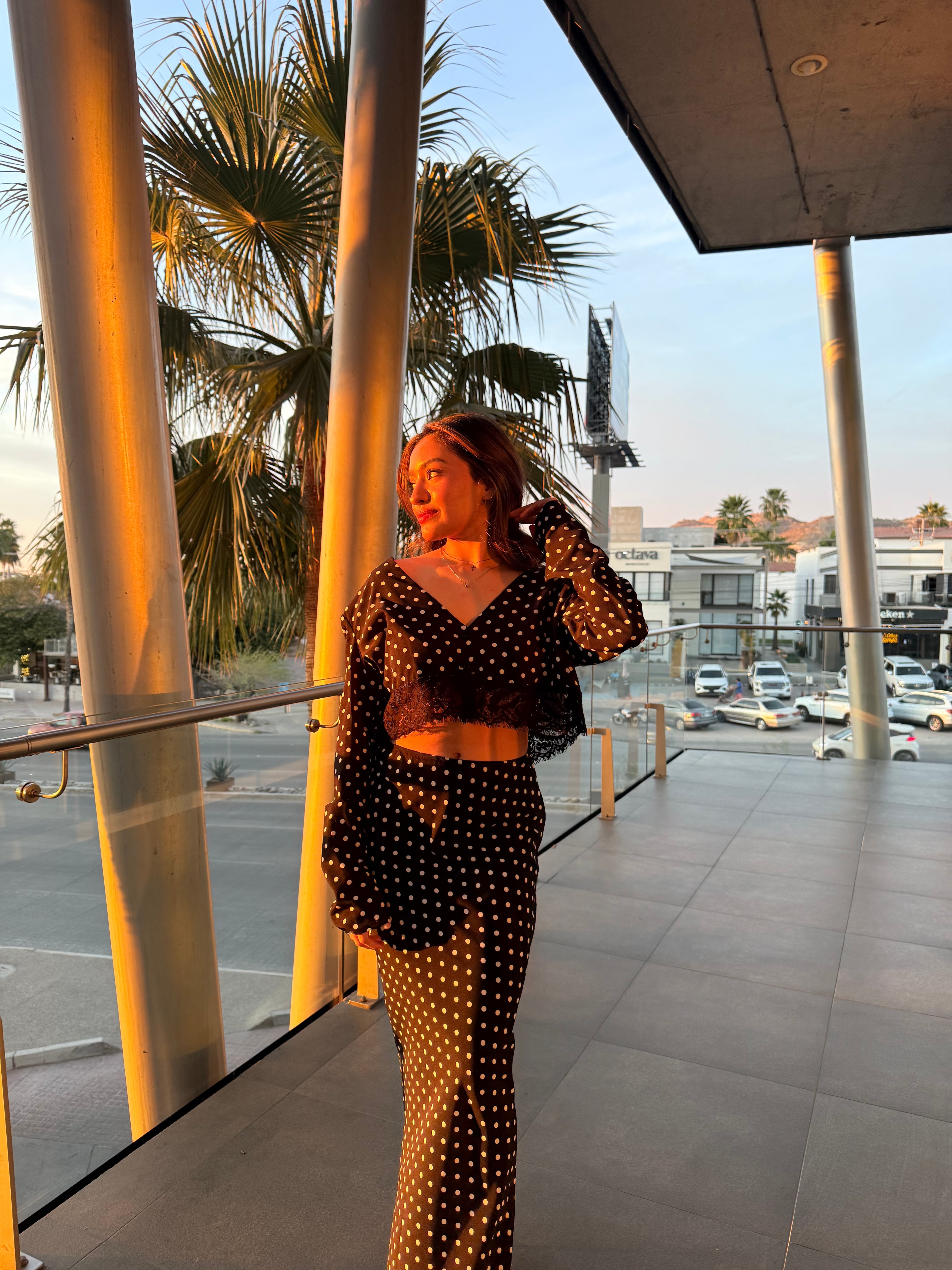 CONJUNTO POLKA DOTS BLACK