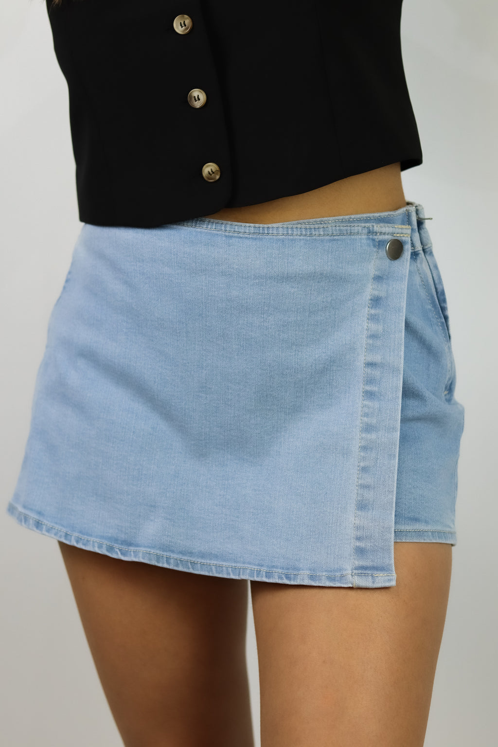 FALDA SHORT DENIM BLUE