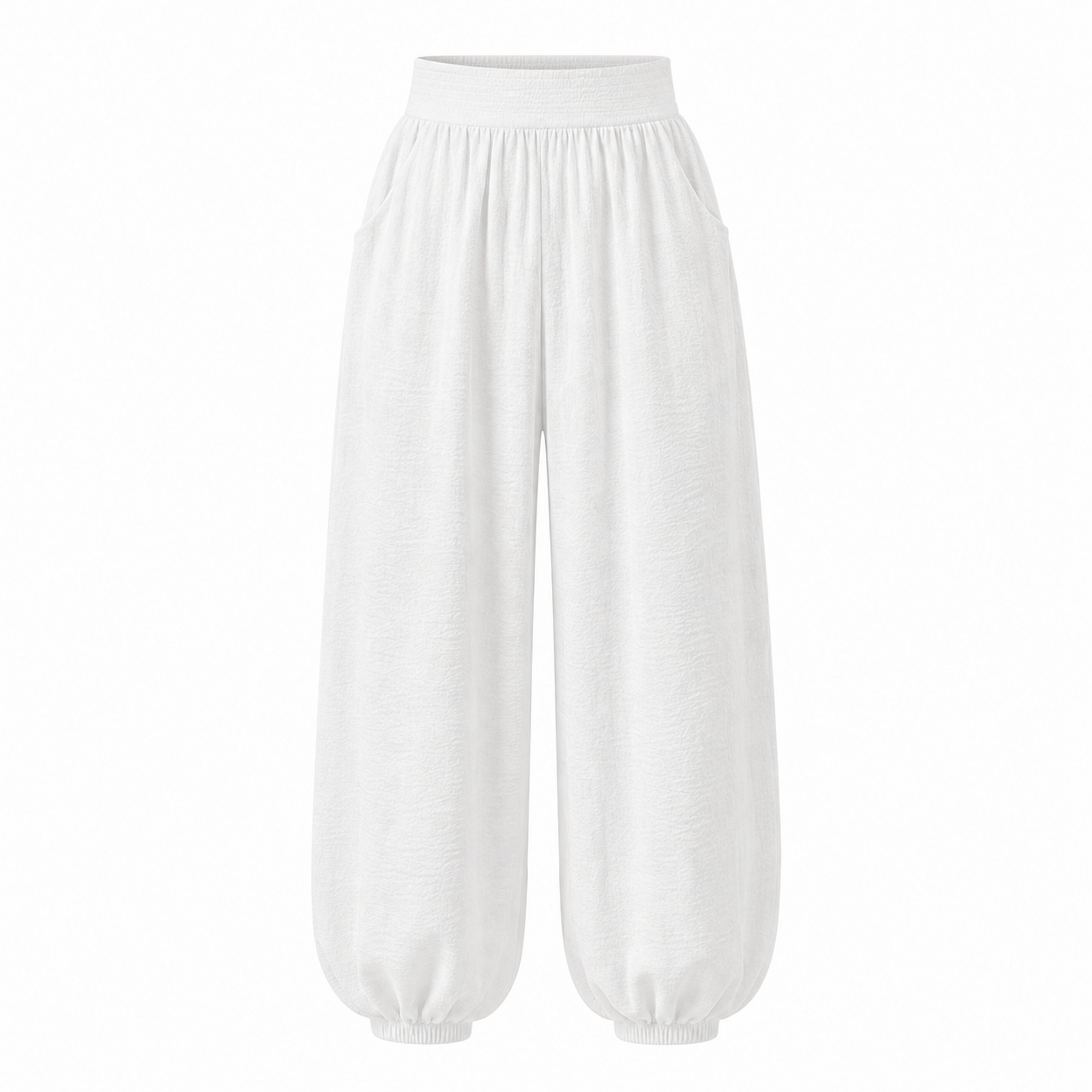PANTALÓN GLOBO BLANCO