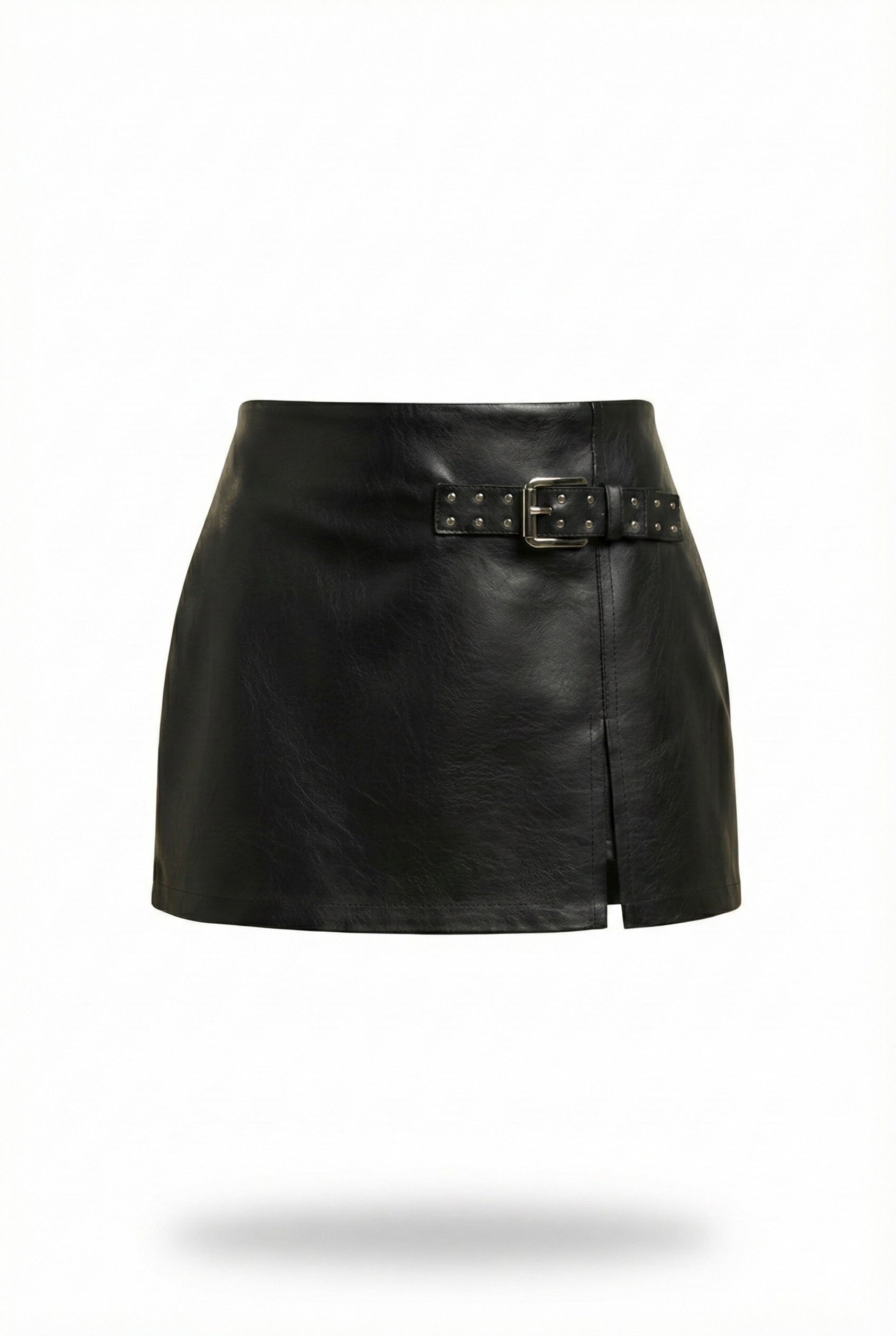 MINI FALDA SHORT NEGRA VINIPIEL