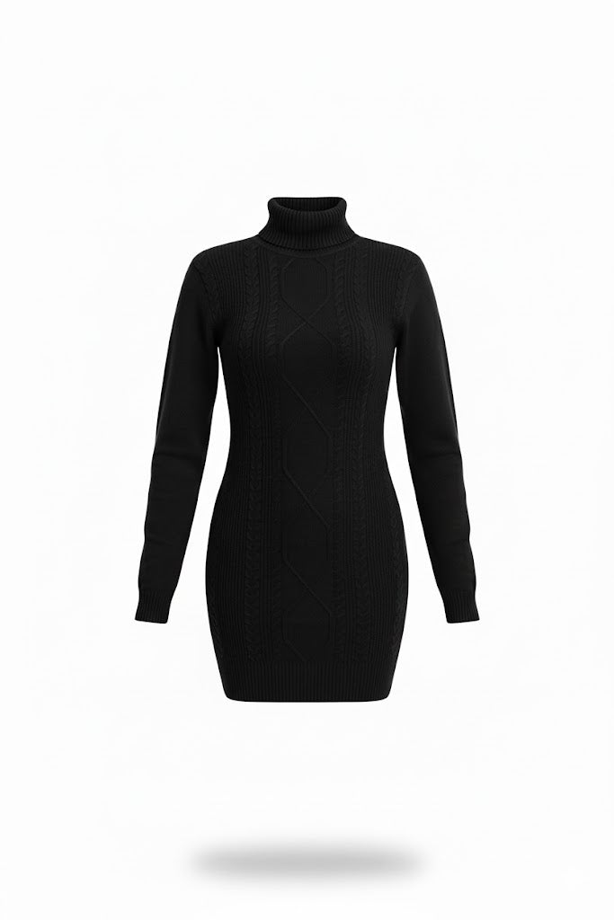 VESTIDO SWEATER NEGRO