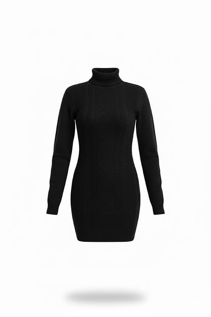 VESTIDO SWEATER NEGRO