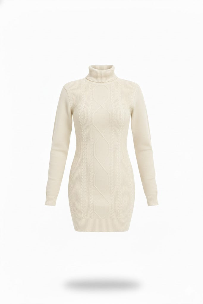 VESTIDO SWEATER BEIGE
