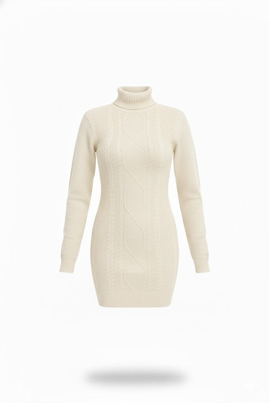 VESTIDO SWEATER BEIGE