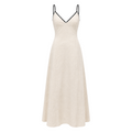 VESTIDO LARGO CASUAL BEIGE